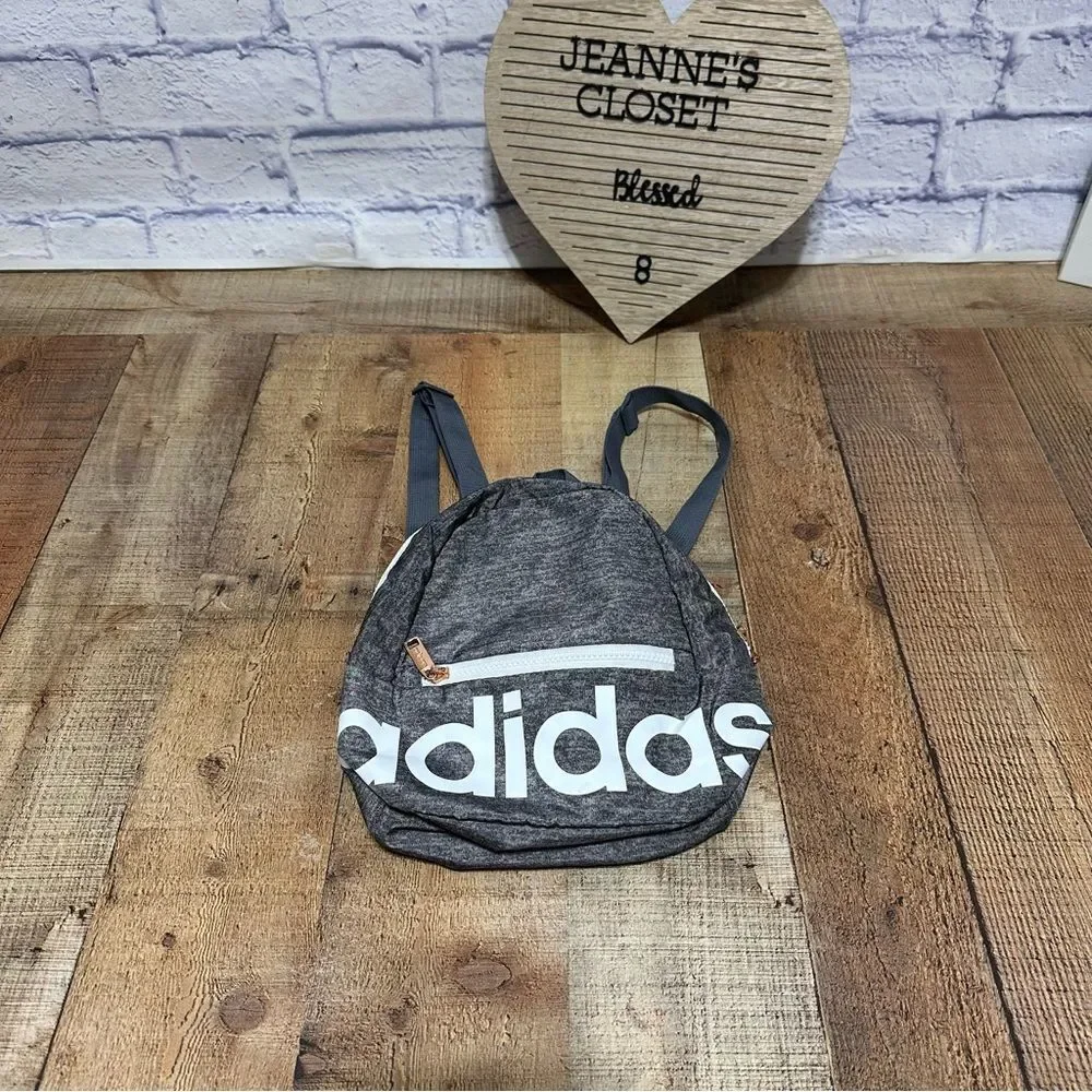 Adidas Linear mini backpack- jersey onix/ white/ rose gold - Picture 2 of 7